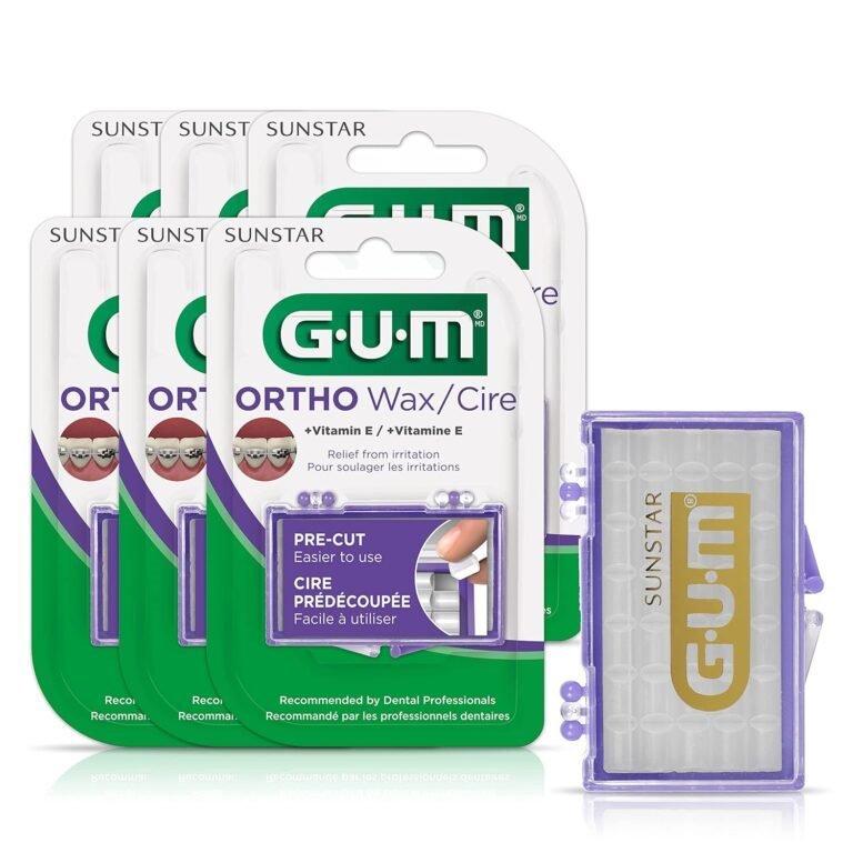 GUM - Cera de Ortodoncia Vitamina E y Aloe Vera - Pack 6